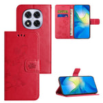 Xiaomi Poco M8 5G / Redmi Note 15 5G (Global) Plånboksfodral med tryckt fjärilsblomma i PU-läder