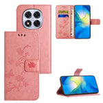 For Xiaomi Poco M8 Pro 5G / Redmi Note 15 Pro+ 5G (Global) Case Wallet Stand Imprinted Butterfly Flower PU Leather Phone Cover