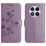 For Xiaomi Poco M8 Pro 5G / Redmi Note 15 Pro+ 5G (Global) Case Wallet Stand Imprinted Butterfly Flower PU Leather Phone Cover