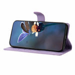 Xiaomi Redmi 15 4G (EU) (171mm) Fodral Fjärilsblommönster Läderfodral med beröringsfunktion
