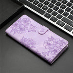 Xiaomi Redmi 15 4G (EU) (171mm) Fodral Fjärilsblommönster Läderfodral med beröringsfunktion