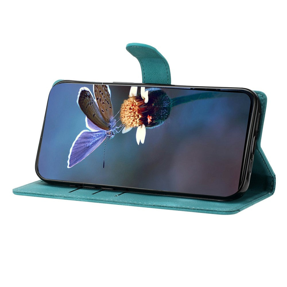 Leather Case For Xiaomi Redmi 15C 5G (EU) (173mm)  /  4G (EU) (173mm)  /  Poco C85 4G (173mm) Butterfly Flower Pattern Skin-Touch Phone Cover