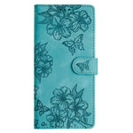 Leather Case For Xiaomi Redmi 15C 5G (EU) (173mm)  /  4G (EU) (173mm)  /  Poco C85 4G (173mm) Butterfly Flower Pattern Skin-Touch Phone Cover