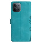 Leather Case For Xiaomi Redmi 15C 5G (EU) (173mm)  /  4G (EU) (173mm)  /  Poco C85 4G (173mm) Butterfly Flower Pattern Skin-Touch Phone Cover