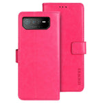 IDEWEI For Asus ROG Phone 6 5G PU Leather Stand Wallet Case Crazy Horse Texture Magnetic Clasp Anti-drop Phone Cover