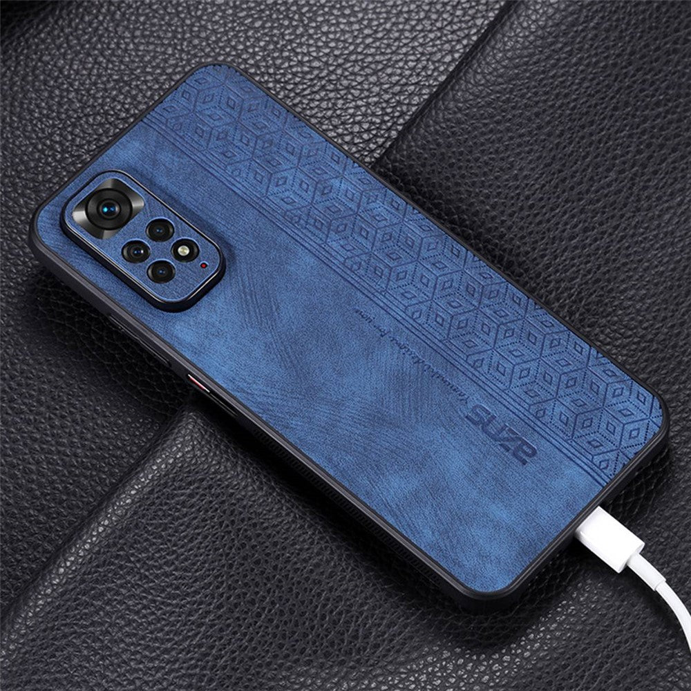 AZNS För Xiaomi Redmi Note 11 4G (Qualcomm) / Note 11S 4G Mobilskal med tryckt mönster i fallskyddande PU-läder + TPU-fodral