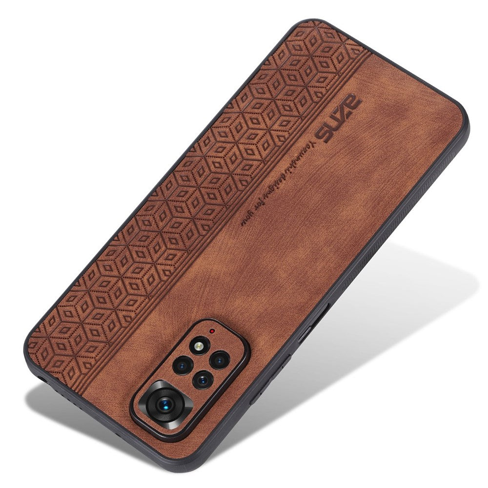 AZNS För Xiaomi Redmi Note 11 4G (Qualcomm) / Note 11S 4G Mobilskal med tryckt mönster i fallskyddande PU-läder + TPU-fodral