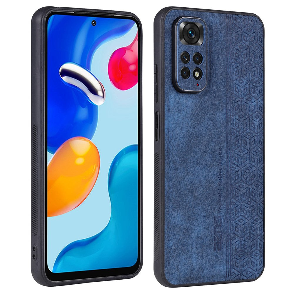 AZNS För Xiaomi Redmi Note 11 4G (Qualcomm) / Note 11S 4G Mobilskal med tryckt mönster i fallskyddande PU-läder + TPU-fodral