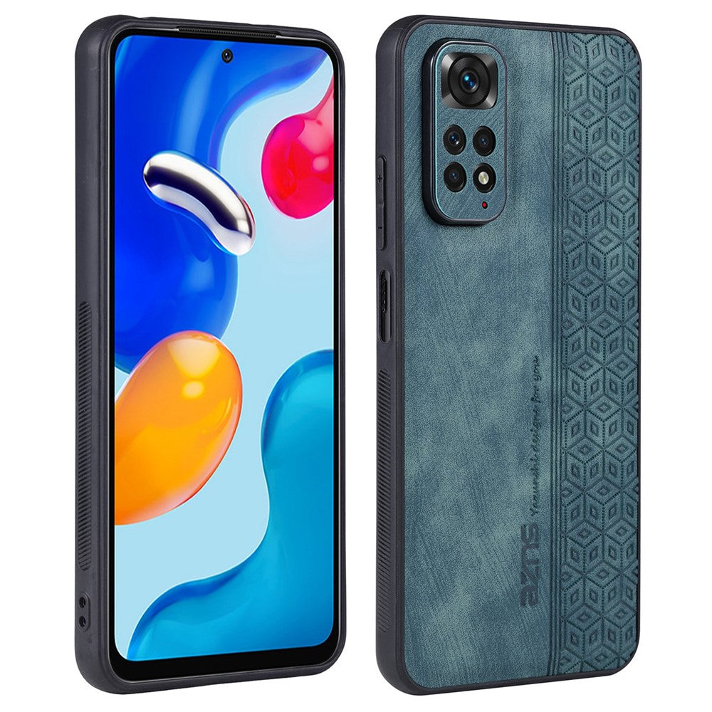 AZNS För Xiaomi Redmi Note 11 4G (Qualcomm) / Note 11S 4G Mobilskal med tryckt mönster i fallskyddande PU-läder + TPU-fodral