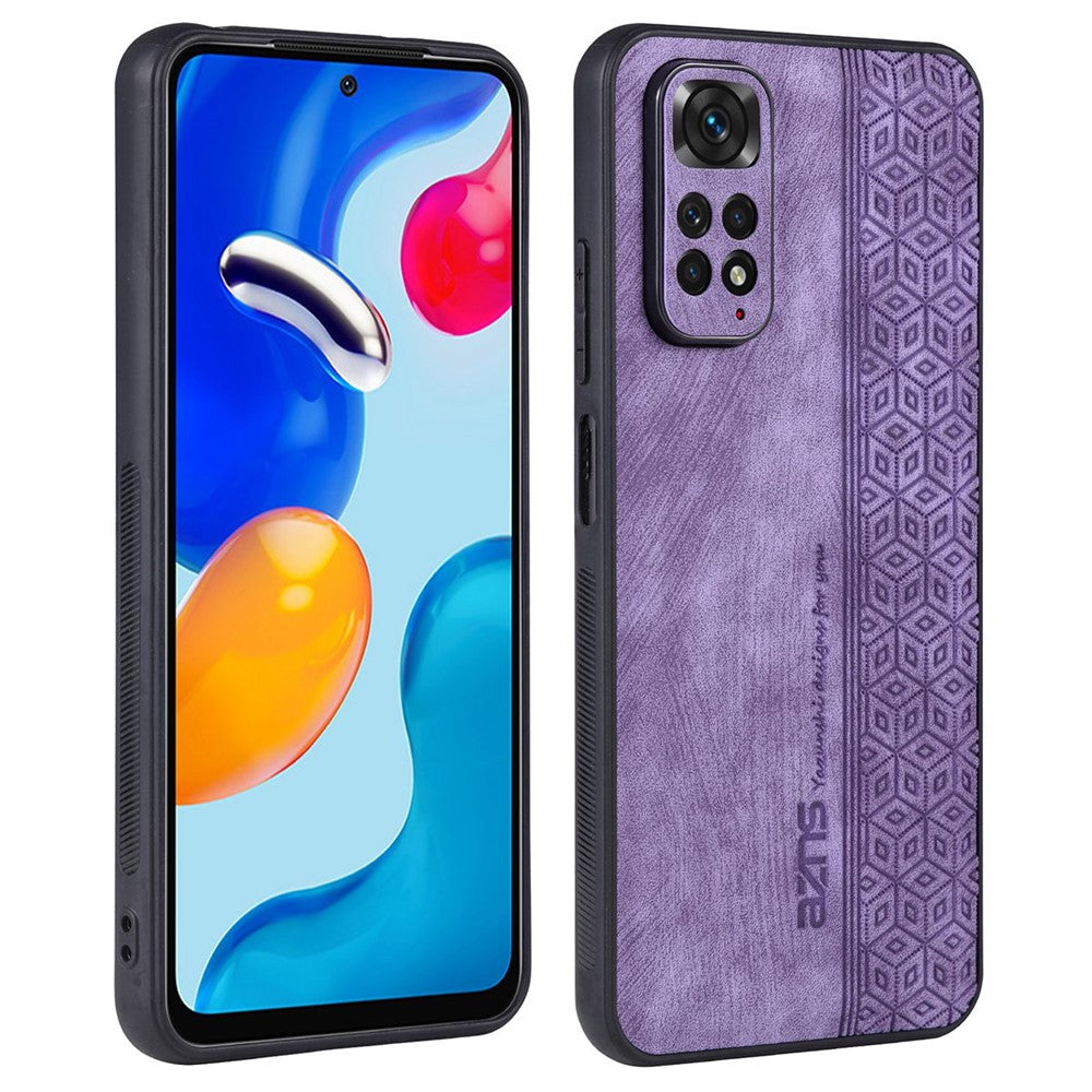 AZNS För Xiaomi Redmi Note 11 4G (Qualcomm) / Note 11S 4G Mobilskal med tryckt mönster i fallskyddande PU-läder + TPU-fodral
