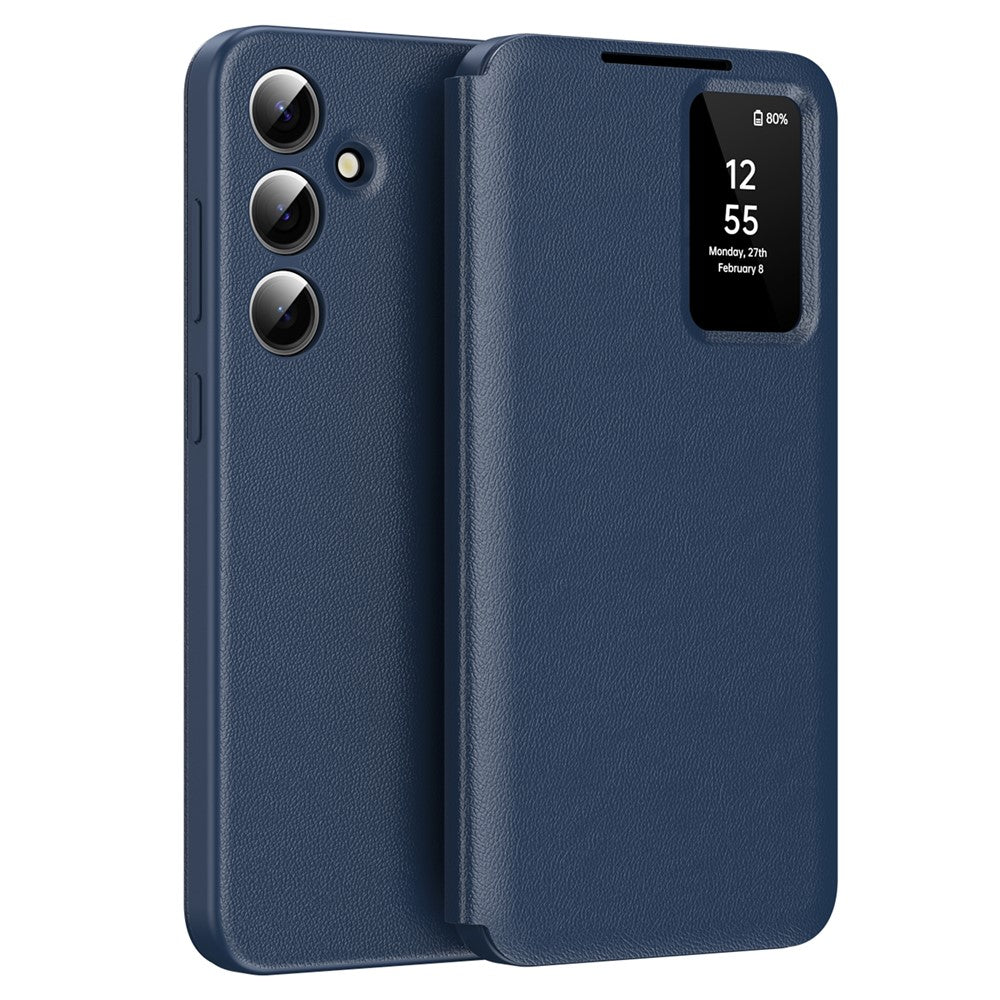 Samsung Galaxy A16 5G / 4G-cover med kortholder, Smart View Window-lædermobilcover