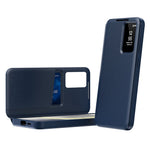 Samsung Galaxy A16 5G / 4G-cover med kortholder, Smart View Window-lædermobilcover