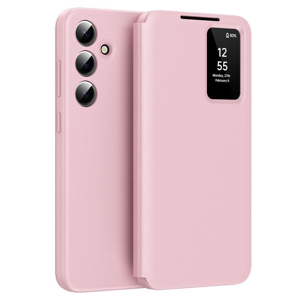 Til Samsung Galaxy A16 5G / 4G Etui med Kortlomme Smart View Vindue Læder Telefoncover