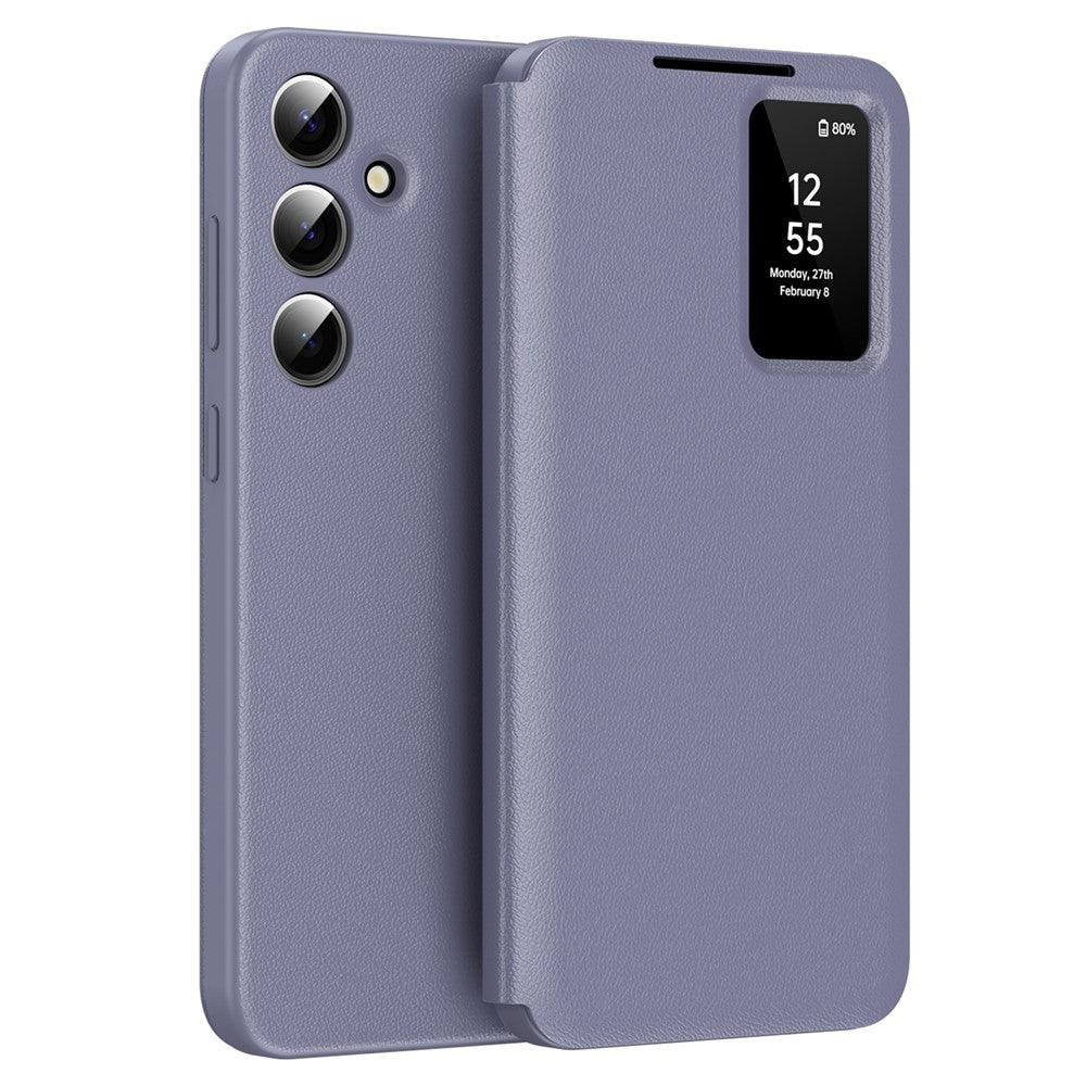 Samsung Galaxy A16 5G / 4G-cover med kortholder, Smart View Window-lædermobilcover