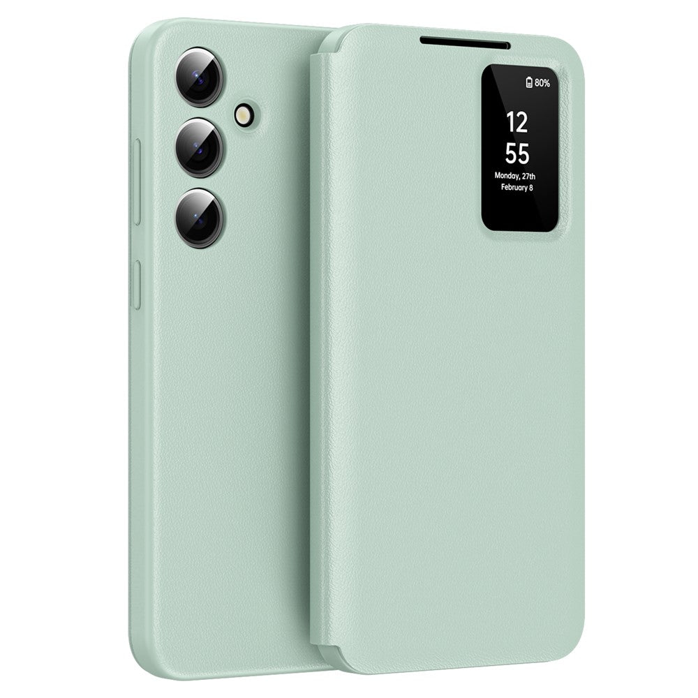 Til Samsung Galaxy A16 5G / 4G Etui med Kortlomme Smart View Vindue Læder Telefoncover