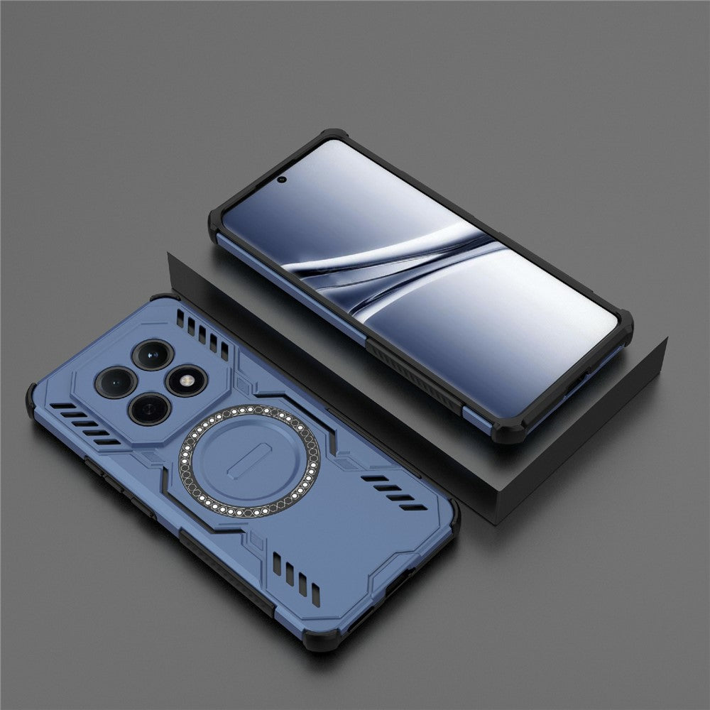 For Xiaomi Poco M8 5G / Redmi Note 15 5G (Global) Magnetic Case Butterfly Armor Hollow Heat Dissipation PC + TPU Phone Cover