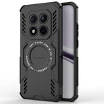 For Xiaomi Redmi Note 15 Pro 5G (Global) Magnetic Case Butterfly Armor Hollow Heat Dissipation PC + TPU Phone Cover
