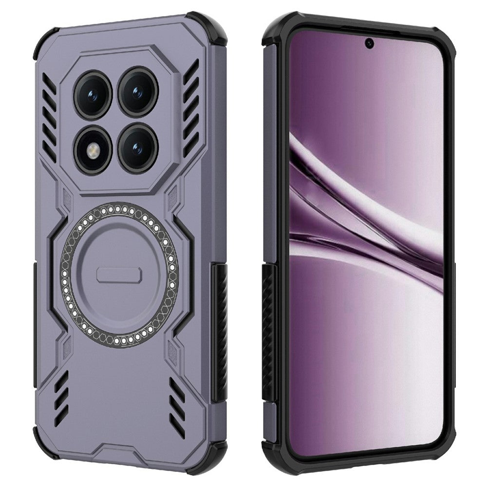 Xiaomi Poco M8 Pro 5G / Redmi Note 15 Pro+ 5G (Global) Magnetiskt Skal Butterfly Armor Hollow Värmeavledande PC + TPU mobilskal