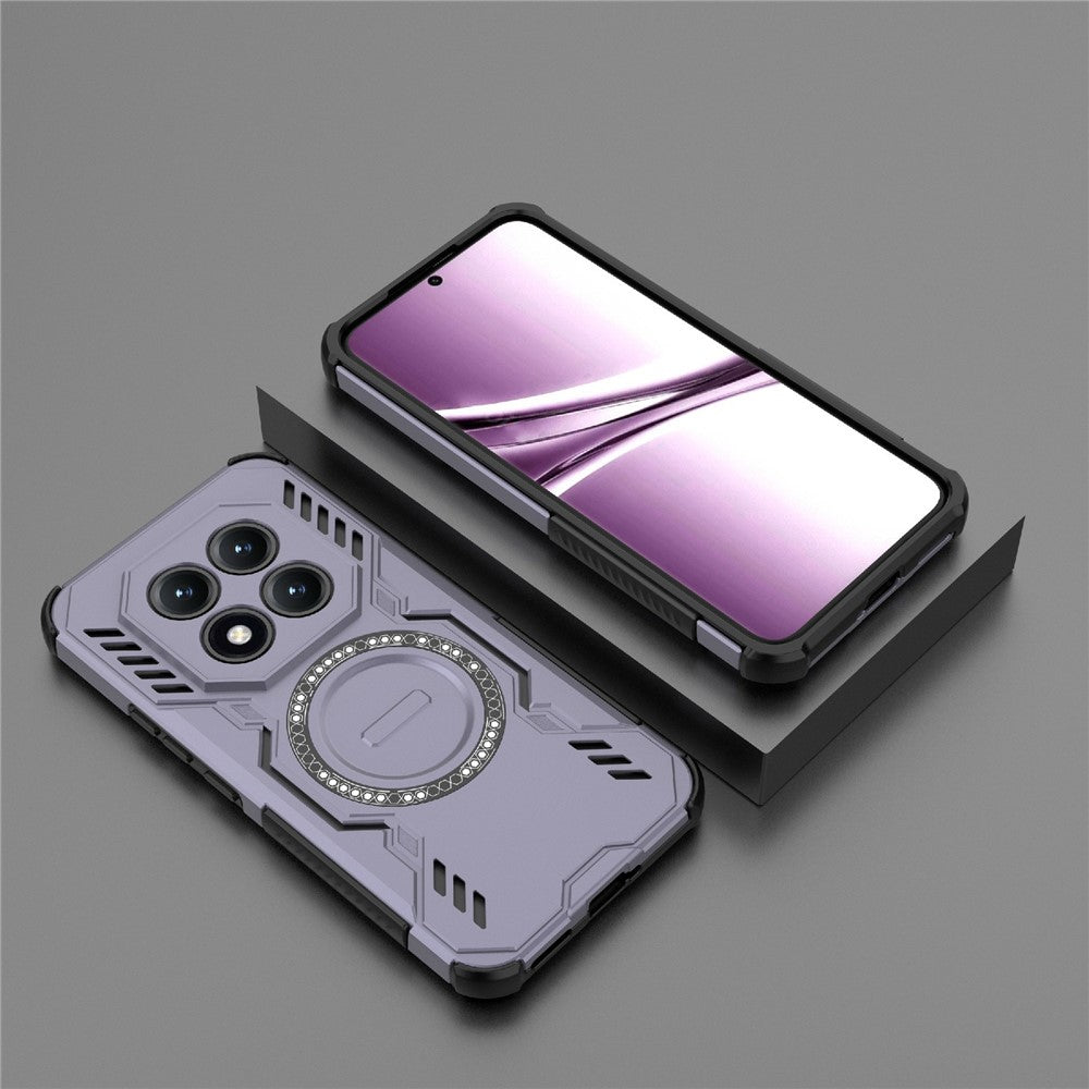 Xiaomi Poco M8 Pro 5G / Redmi Note 15 Pro+ 5G (Global) Magnetiskt Skal Butterfly Armor Hollow Värmeavledande PC + TPU mobilskal