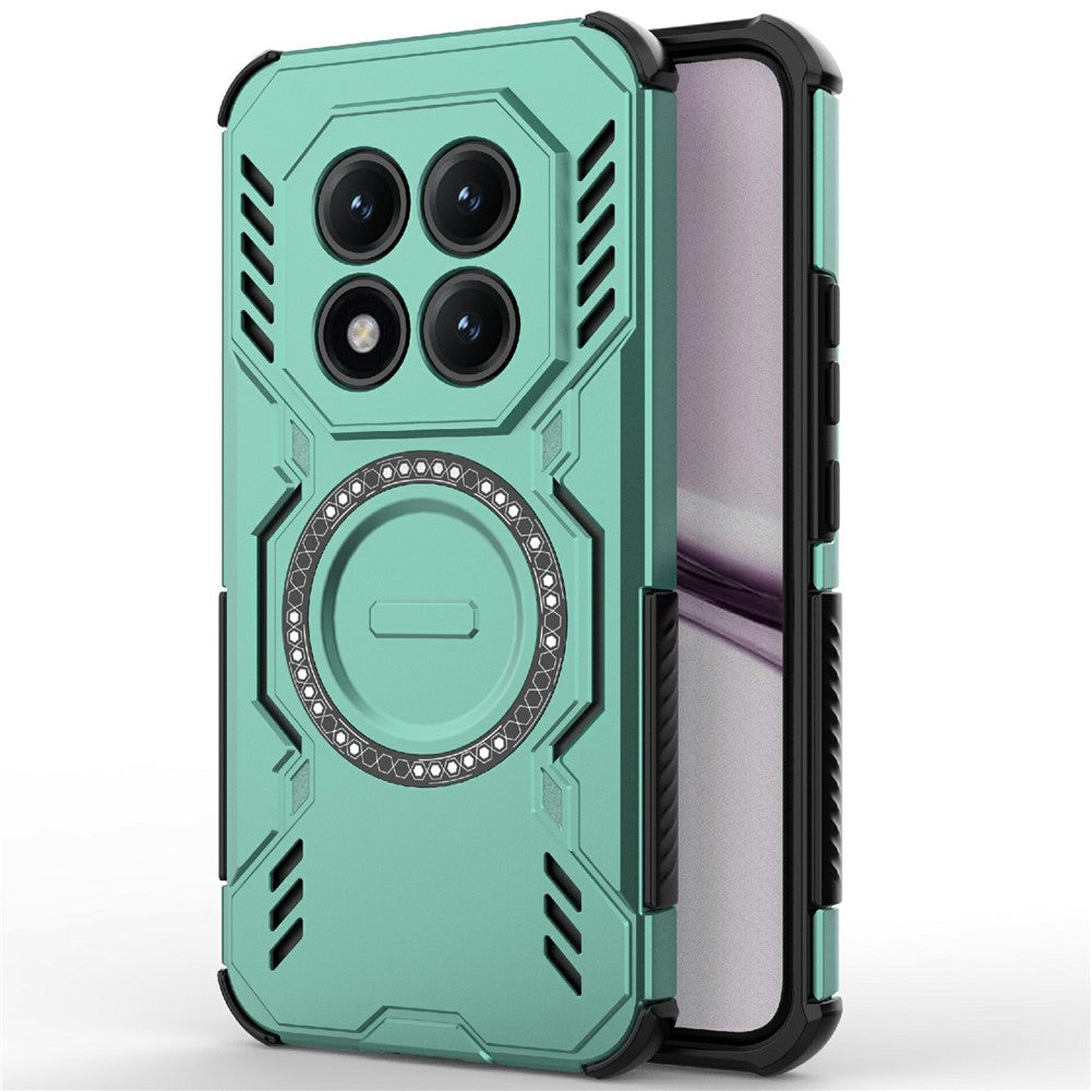 Xiaomi Poco M8 Pro 5G / Redmi Note 15 Pro+ 5G (Global) Magnetiskt Skal Butterfly Armor Hollow Värmeavledande PC + TPU mobilskal