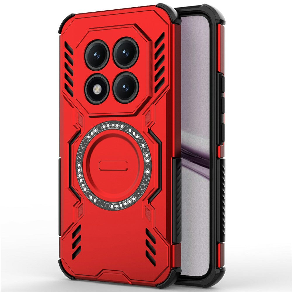 Xiaomi Poco M8 Pro 5G / Redmi Note 15 Pro+ 5G (Global) Magnetiskt Skal Butterfly Armor Hollow Värmeavledande PC + TPU mobilskal