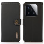 KHAZNEH for Xiaomi 15T Case Genuine Cow Leather RFID Blocking Wallet Phone Cover