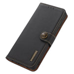 KHAZNEH for Xiaomi 15T Case Genuine Cow Leather RFID Blocking Wallet Phone Cover