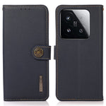KHAZNEH for Xiaomi 15T Case Genuine Cow Leather RFID Blocking Wallet Phone Cover