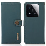 KHAZNEH for Xiaomi 15T Case Genuine Cow Leather RFID Blocking Wallet Phone Cover