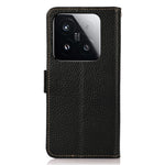 KHAZNEH for Xiaomi 15T Phone Case Genuine Cow Leather Cover RFID Blocking