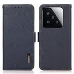 KHAZNEH for Xiaomi 15T Phone Case Genuine Cow Leather Cover RFID Blocking