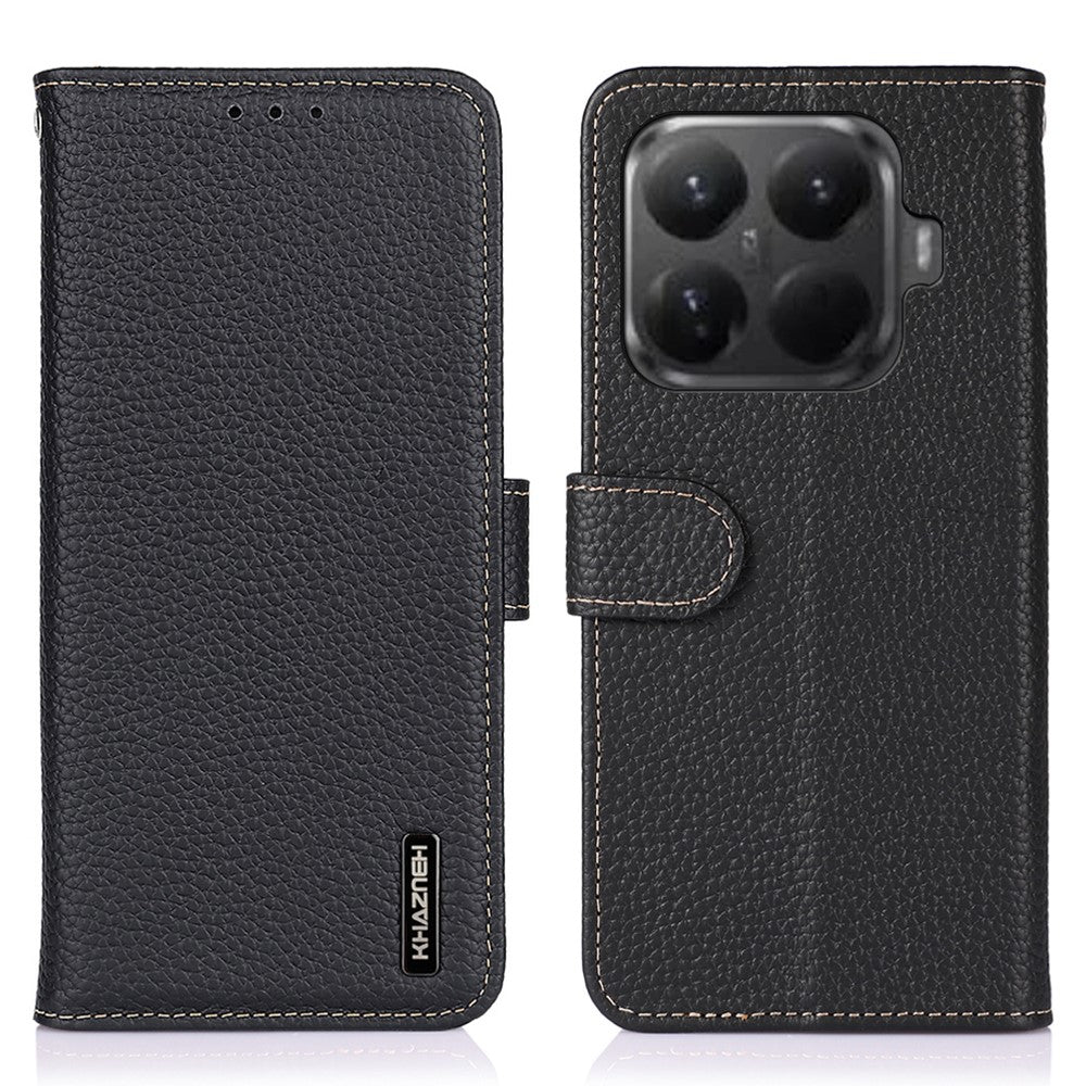 KHAZNEH-taske til Xiaomi 15T Pro i ægte læder med flip-cover