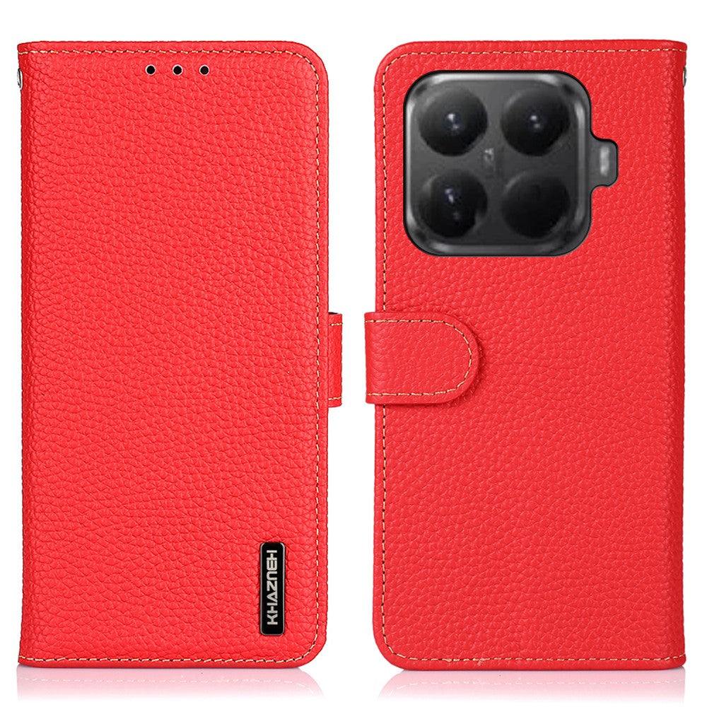 KHAZNEH-taske til Xiaomi 15T Pro i ægte læder med flip-cover