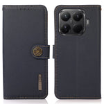 KHAZNEH for Xiaomi 15T Pro Case Genuine Cow Leather RFID Blocking Wallet Phone Cover