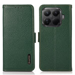 KHAZNEH for Xiaomi 15T Pro Phone Case Genuine Cow Leather Cover RFID Blocking