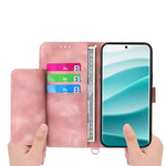 Xiaomi Poco M8 Pro 5G / Redmi Note 15 Pro+ 5G (Global) Fodral Blommönster PU-läder Plånboksfodral med Rem