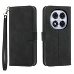 DIERFENG DF-03 For Xiaomi Poco M8 Pro 5G / Redmi Note 15 Pro+ 5G (Global) Case Lines Imprint Wallet Leather Phone Cover with Wrist Strap