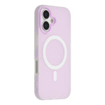 For iPhone 16 Case Compatible with MagSafe PC + TPU Frosted Phone Cover