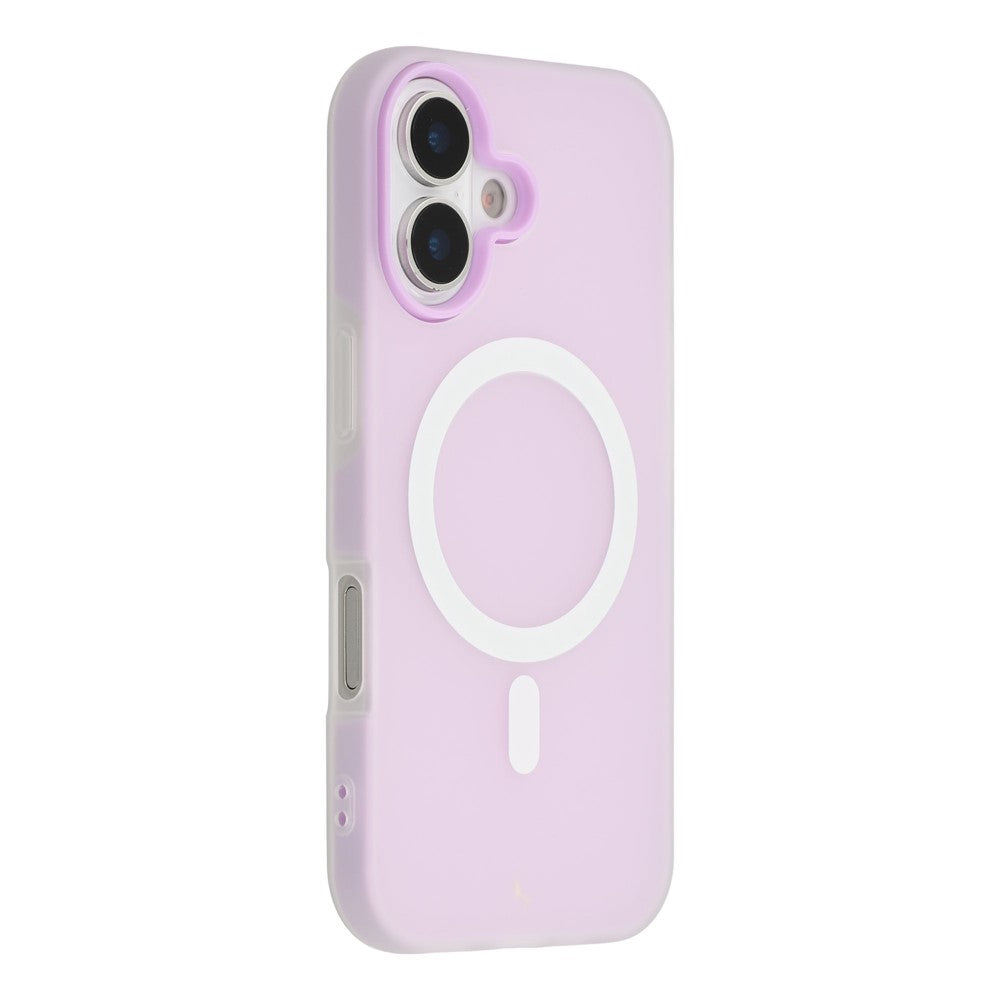 For iPhone 16 Case Compatible with MagSafe PC + TPU Frosted Phone Cover