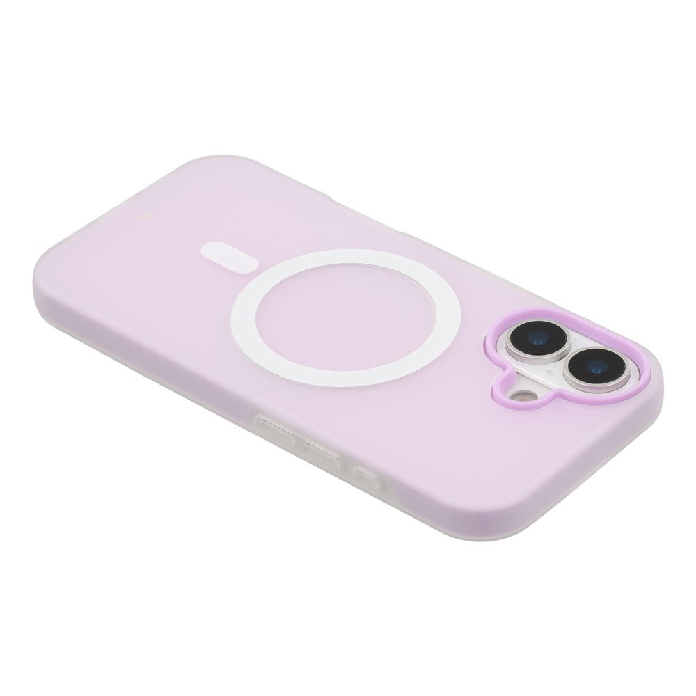 For iPhone 16 Case Compatible with MagSafe PC + TPU Frosted Phone Cover