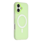 For iPhone 16 Case Compatible with MagSafe PC + TPU Frosted Phone Cover
