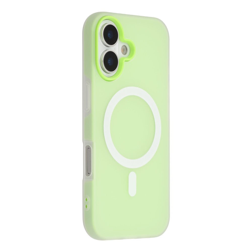 For iPhone 16 Case Compatible with MagSafe PC + TPU Frosted Phone Cover