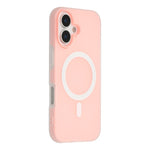 For iPhone 16 Case Compatible with MagSafe PC + TPU Frosted Phone Cover