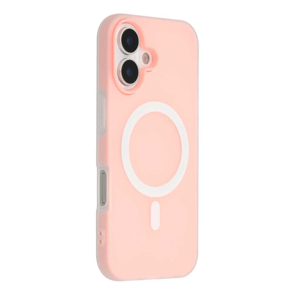 For iPhone 16 Case Compatible with MagSafe PC + TPU Frosted Phone Cover
