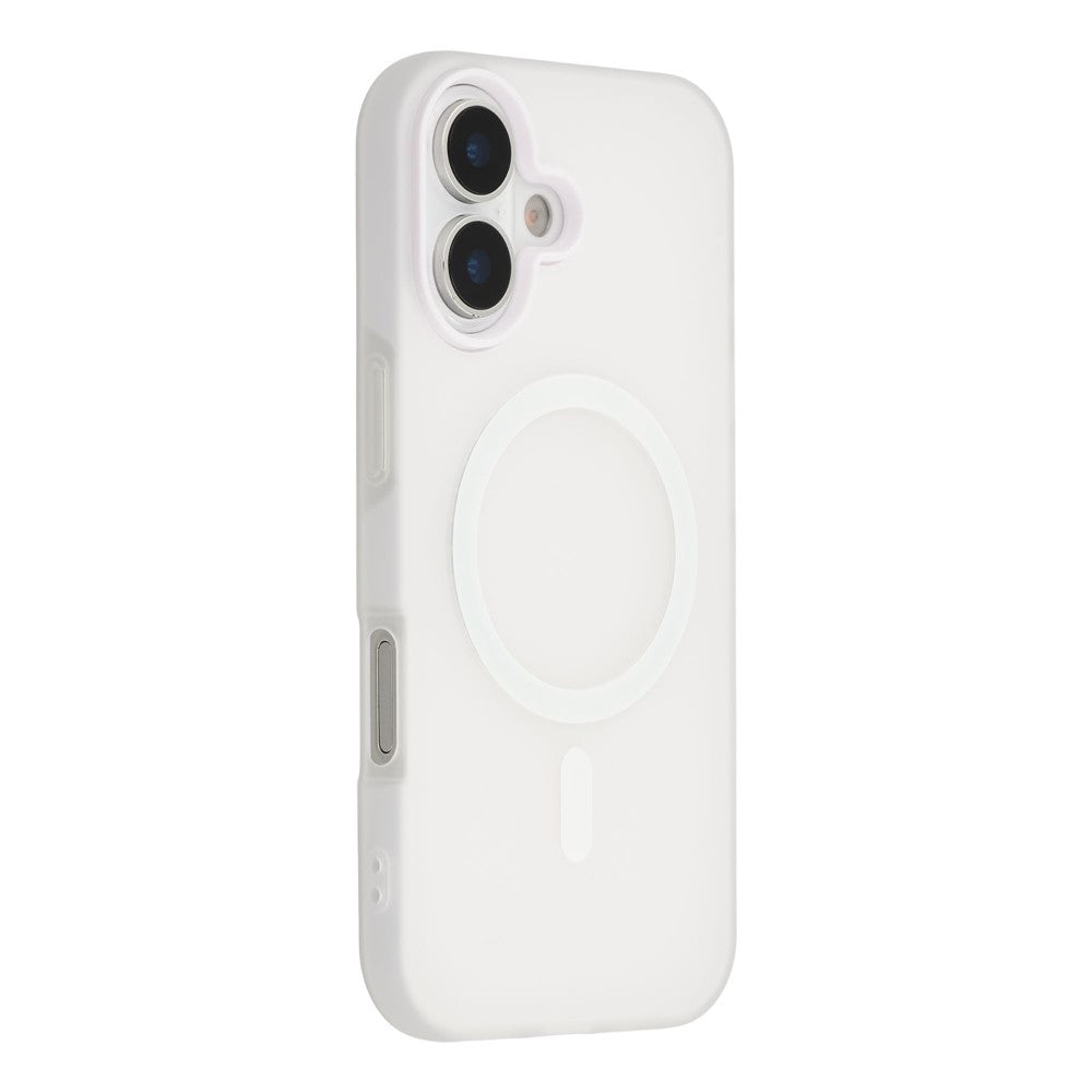 For iPhone 16 Case Compatible with MagSafe PC + TPU Frosted Phone Cover