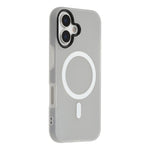 For iPhone 16 Case Compatible with MagSafe PC + TPU Frosted Phone Cover