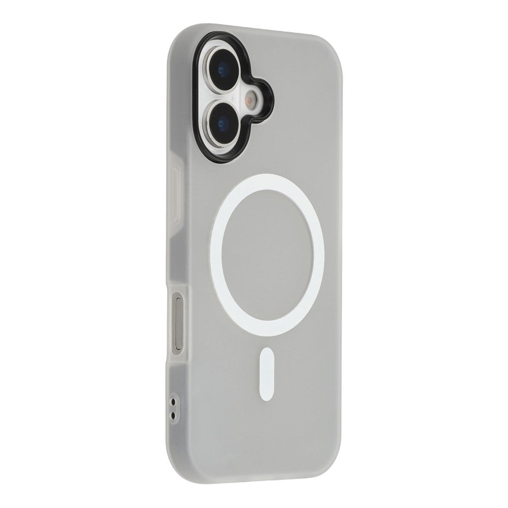 For iPhone 16 Case Compatible with MagSafe PC + TPU Frosted Phone Cover
