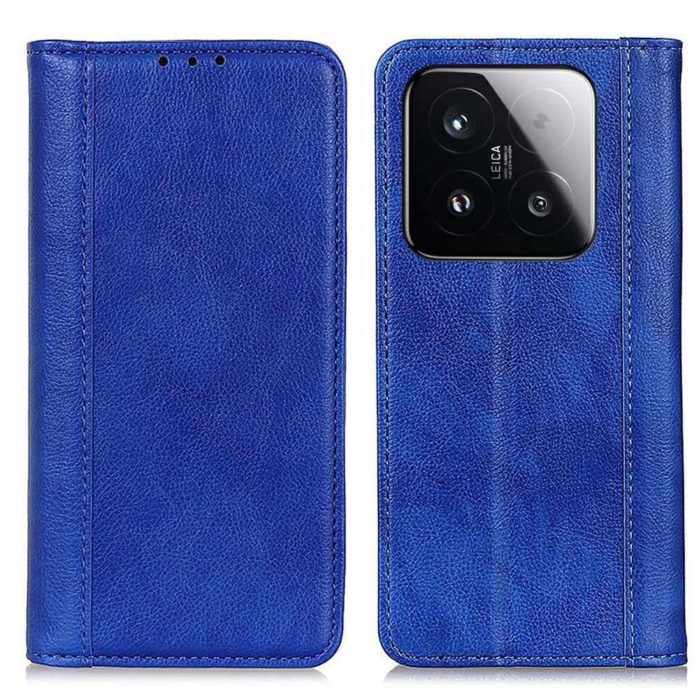 For Xiaomi 15T Stand Case Split Leather Litchi Texture Wallet Phone Cover