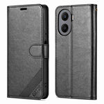AZNS Tekstureret PU Læder Telefoncover til Honor Play 40 Plus 5G, Stående Pung Fuld Beskyttelse Magnetisk Lukning Cover