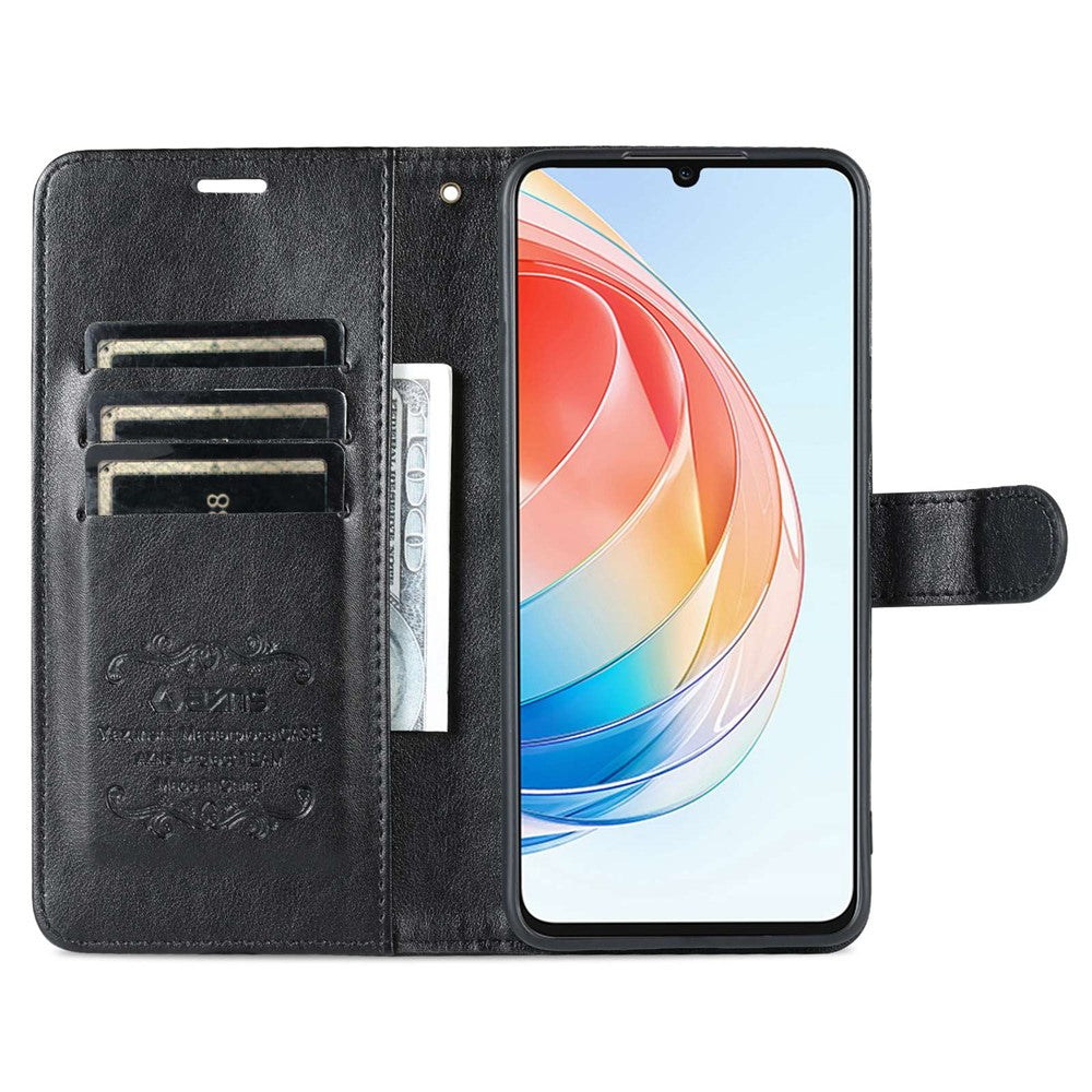 AZNS Tekstureret PU Læder Telefoncover til Honor Play 40 Plus 5G, Stående Pung Fuld Beskyttelse Magnetisk Lukning Cover
